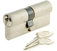 Yale 10-0252-3545-00-2101 Double cylindre profilé nickelé mat