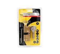 Yale 10-2103-3535-CK-0201 Série 2100 Euro-Profilzylinder (breveté) - Daumendreher - 35/35 - CK - Cylindre profilé Messing poliert - Laiton poli