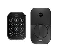 Yale Assure Lock 2 Pêne dormant, serrure de porte d'entrée intelligente sans n daim noir avec clavier connecté Z-Wave pour entrée de code, YRD450-ZW2-BSP