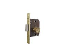 yale -AZBE Serrure de Porte 47 Double Ronde 70 x 40 mm Devant Laiton