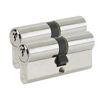 Yale B-ED3555KA-SNP - Cylindre de serrure Euro - Clés identiques - 35/55 (100 mm) / 35:10:55 - Finition nickel - Sécurité standard - 2 cylindres - Polybag