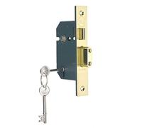 Yale B-M550-PB-78 Serrure à mortaise à 5 leviers Haute sécurité, Finition Laiton, 76 mm