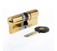 Yale B-YS3-4555B Euro Double Cylindre Anti-claquement 3 étoiles, Haute sécurité, 45:55 (95 mm), Finition Laiton
