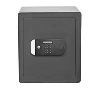 Yale Coffre-Fort Motorisé à Empreinte Digitale YSFM/400/EG1 Sécurité Maximale Accès par Doigt Code ou Clé Porte Découpée au Laser Homologué Sold Secure Silver