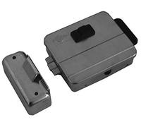 YALE Cornes Serrure électrique à appliquer pour Portes NF5013/1Z galvanisé, Cylindre Fixe, réversible, Mulipla Uniquement Bouton