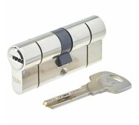 Yale Cylindre de Serrure Débrayable 35x35 mm, 10 Goupilles - Porte Extérieure, Porte Intérieure, Porte d'Entrée - YC2100-5 Clés réversibles, Nickelé