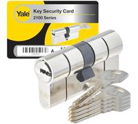 Yale Cylindre haute sécurité 2100 - débrayable 40x50 mm - 10 goupilles - 5 clés réversibles
