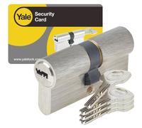YALE Cylindre de Serrure Debrayable - Pour Porte Exterieure-Entree - 6 Goupilles - 4 Cles - 40 x 45 mm