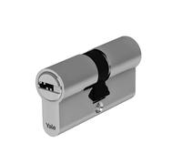 Yale Cylindre européen de haute sécurité pour serrure YC101KD303004N1 Nickelé, 30/40mm, double, Frictionné, 4 clés