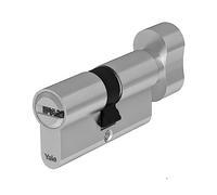 Yale Cylindre européen de Haute sécurité pour Serrure YC101KD323204N1 nickelé, 32/35mm, Double, Frictionné, 4 clés