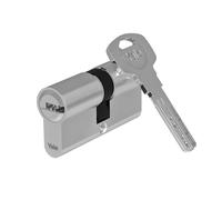 Yale Cylindre européen Série 2000 PLUS 31/45 mm nickel satiné double cylindre avec fonction d’urgence, 5 clés incluses, protection maximale pour maisons