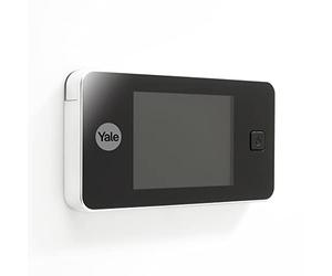 Yale Judas électronique numérique 45-0500-1432-00-5011, blanc, Live View, caméra de haute qualité, angle de vision 105°, remplace le judas de porte mécanique