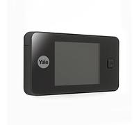 Yale Judas électronique numérique 45-0500-1432-00-5501, noir, vue en direct, caméra de haute qualité, angle de vision de 105°, remplace le judas de porte mécanique