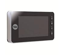 Yale Judas électronique numérique à auto-imagerie 45-5800-1443-00-6001, argent, vue en direct, caméra de haute qualité, angle de vision de 105°, enregistrement d'images, sonnette intégrée