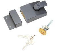 Yale Locks 82 DMG Verrou de sûreté à pêne Rollerbolt Laiton à Cylindre entrée 60 mm