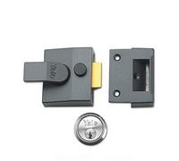 Yale Locks 85 Verrou de sûreté Dmg Finition Chrome satiné Cylindre 40 mm dans Une boîte