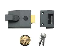 Yale Locks 89 Interblocage Verrou 60mm Appui Tête Dmg Fini Satin Chrome Cylindre