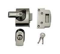 Yale Locks BS2 Verrou Standard Britannique 40mm Appui Tête Finition Chromée Visi