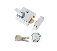 Yale Locks P1 Double Sécurité Nuit Verrou 60Mm Arrière Chrome Fini Visi YALP1C