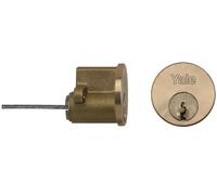 Yale Locks P1109 Visi Cylindre de Remplacement avec 2 clés Chrome satiné