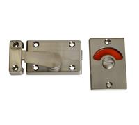 Yale Locks P127 Verrou avec indication libre/occupé (en anglais) pour porte de salle de bains/WC Chrome satiné (Import Grande Bretagne)
