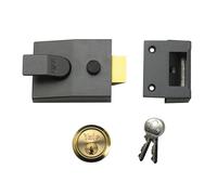 Yale Locks P89 Interblocage Verrou 60mm Appui Tête Dmg Fini Satin Chrome Cylinde