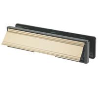 Yale YLP44-06/32-CP Boîte aux Lettres/boîte aux Lettres, Finition Or Poli, 300 mm, Convient aux Portes de 38 à 78 mm