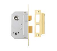 Yale Locks PM236PB25 Serrure à larder 2 points Pêne demi-tour Laiton poli 67 mm (Import Grande Bretagne)