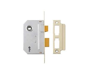 Yale Locks PM320PB25 Serrure de châssis Interne à 3 Gorges à mortaiser 67 mm Finition Laiton Poli