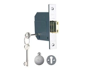 Yale Locks PM562CH25 Serrure à mortaiser BS 5 Hi-Security haute sécurité, 64 mm, 2,5 pouces - Fini chrome poli