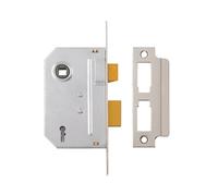 Yale Locks - Serrure à mortaiser PM320 3 leviers en Chrome poli 65mm