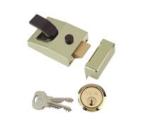 Yale Locks - Serrure de nuit 89 Deadlock finition Brasslux