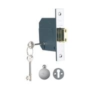 Yale Locks PM562CH30 / YALPM562CH80 Serrure à mortaiser BS 5 sécurité haute, 76mm 3-pouces- Fini chrome poli