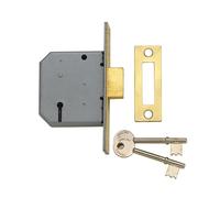 Yale Serrure à mortaiser P-M322-CH-65 3 leviers Chrome 64 mm pour portes intérieures
