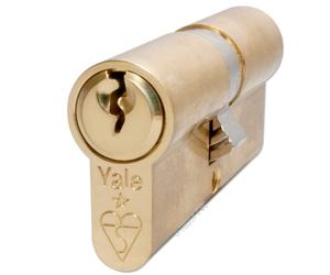 Yale Locks X6 Cylindre de serrure Double profil Certifié Kitemark Laiton poli Visi 35 x 45 x 90 mm (Import Grande Bretagne)