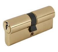 Yale Locks X6 Cylindre de serrure Double profil Certifié Kitemark Laiton poli Visi 40 x 45 x 95 mm (Import Grande Bretagne)