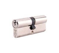 Yale Locks X6 Kitemark Euro Double Cylindre 35 x 50 (95 mm) Plaqué Nickel Visi