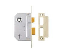 Yale P-M320-PB-78 Serrure à mortaiser à 3 leviers pour Porte intérieure, Finition Laiton, 76 mm