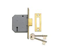 Yale Serrure à mortaiser P-M322-CH-65 3 leviers Chrome 64 mm pour portes intérieures