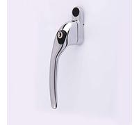 Yale P-YWHLCK40L-PC Poignée de fenêtre décalée, Argent, P-YWHLCK40L-PC