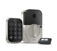 Yale Security Assure Lock 2 pêne dormant, serrure de porte d'entrée intelligente sans n nickel satiné avec clavier connecté Z-Wave pour entrée de code, YRD450-ZW2-619