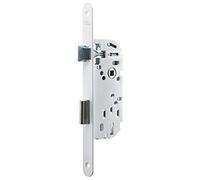 Yale Serrure à encastrer à clé, axe 40 mm, Coffre 135 mm - Y15R-A40/B/SC - Pêne Réversible, Têtière Bouts Ronds - Porte intérieure de Communication, Chambre, Bureau - Blanc, Gâche et Clé Inclus