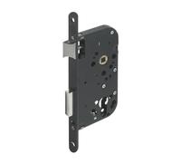 Yale Serrure à Encastrer avec Orifice de Cylindre - Axe 50 mm, Coffre 148 mm - Pêne Réversible, Têtière Bouts Ronds - Idéal Portes d'Entrée, Service et Locaux Sensibles - Noir