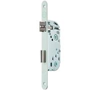 Yale Serrure à encastrer à condamnation, axe 40 mm, Coffre 135 mm - Certifié NF Niveau 2 - Y73R-A40/B/SC - Pêne Réversible, Têtière Bouts Ronds - Porte Salle de Bain et WC - Blanc, Gâche Incluse, NF