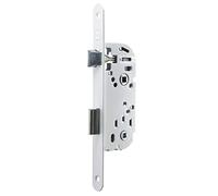 Yale Serrure à encastrer à condamnation, axe 50 mm, Coffre 135 mm - Y53R-A50/B/SC - Pêne Réversible, Têtière Bouts Ronds - Porte Salle de Bain et WC - Blanc