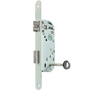 Yale Serrure à encastrer xe 40 mm, Coffre 135 mm - Certifié NF Niveau 2 - Y75R-A40/B/SC - Pêne Réversible, Têtière Bouts Ronds - Porte intérieure, Chambre, Bureau - Blanc, Gâche et Clé Inclus