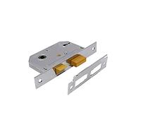 Yale Serrure à mortaise à 2 leviers P-M246-CH-63, Visi Pack, adaptée aux portes intérieures, chrome poli, 2,5 pouces/64 mm