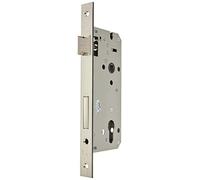Yale Serrure de Porte en Bois Y52X00500S2 Nickel satiné, Bords carrés, entrée 50 mm