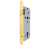 Yale Serrure de Porte en Bois Y52X1040 Laiton Poli, Bords Ronds, entrée 40mm