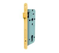 Yale Serrure de Porte en Bois Y52X10450S2 Nickel satiné, Bords Ronds, entrée 45mm